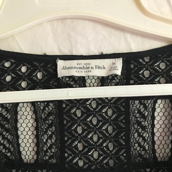 Black Abercrombie Peasant Blouse - Picture 4 of 4